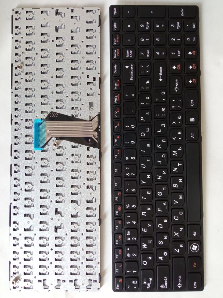 Picture of New Replacement Laptop Keyboard For LENOVO G570 BLACK FRAME BLACK (OEM) RU Layout